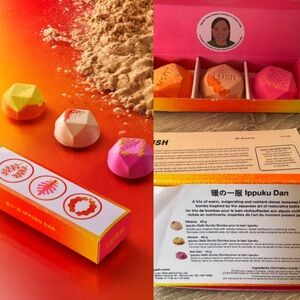 Lush Ippuku Dan Warming Bath Bomb Trio Box New Rare